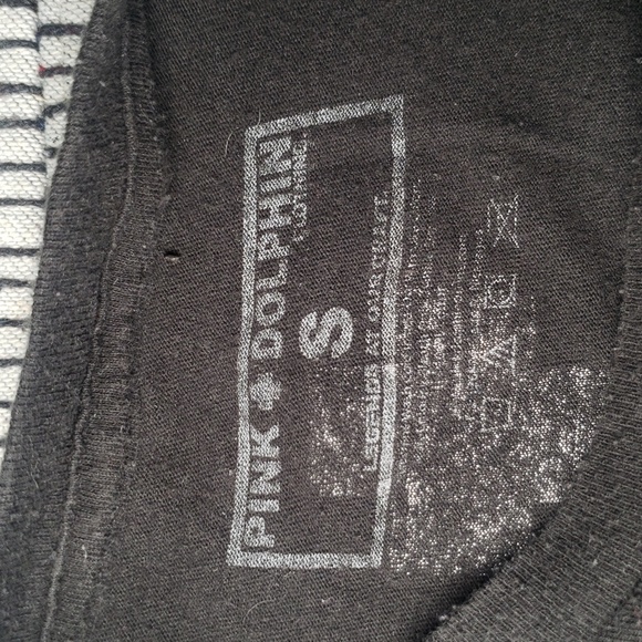 Pink Dolphin Logo front and back T-shirt size Small - Picture 3 of 4